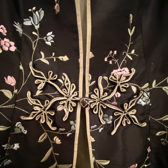 Silk Jacket from San Francisco Chinatown Canton Bazaar shop - Picture 2 of 6